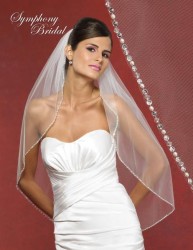 Symphony Bridal Style 5901VL Beaded Edge